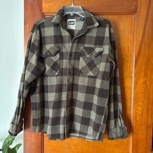 Lee Brown and Tan Flannel Shirt